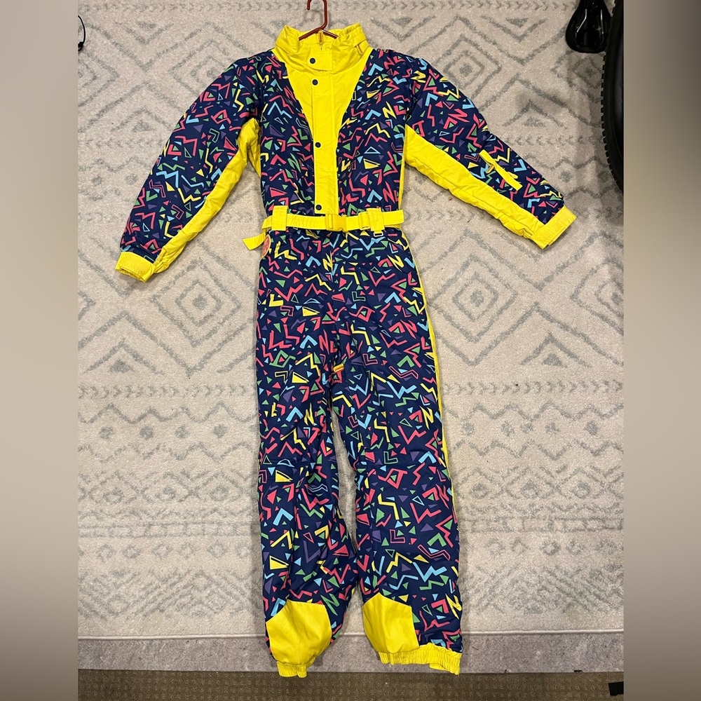 Tipsy Elves Retro 90’s Ski Suit Men’s size Medium